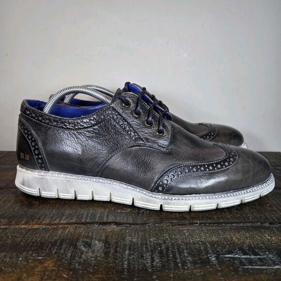 NEW BED STU Cayuga II Mens Size 9 Oxford Sneakers Organic Leather Gray White main image 7
